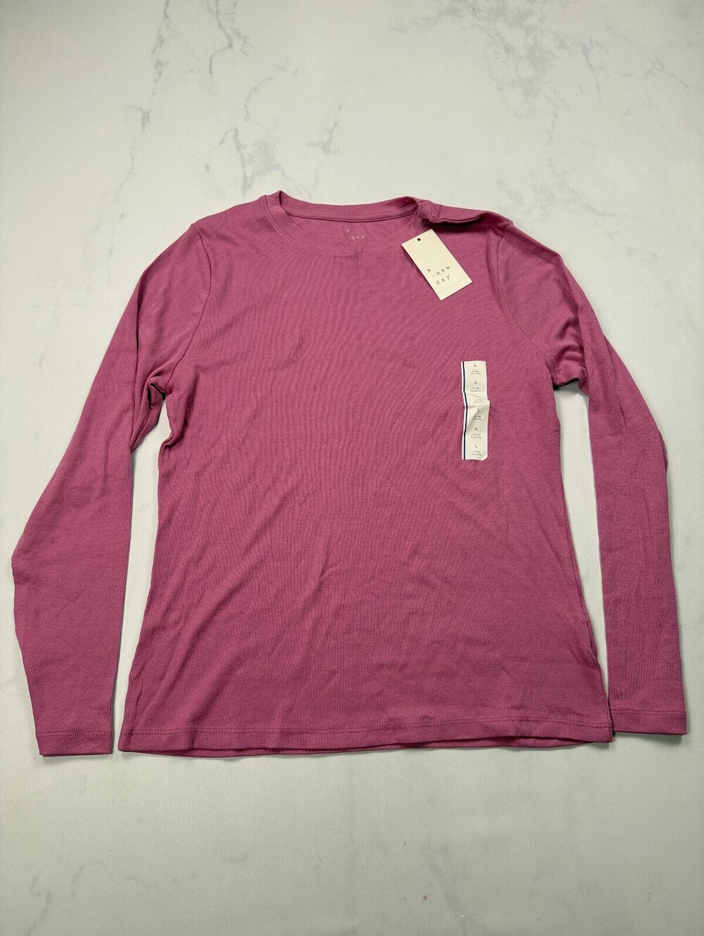 A New Day Blouse Pink 90s VTG Flattering - Womens L